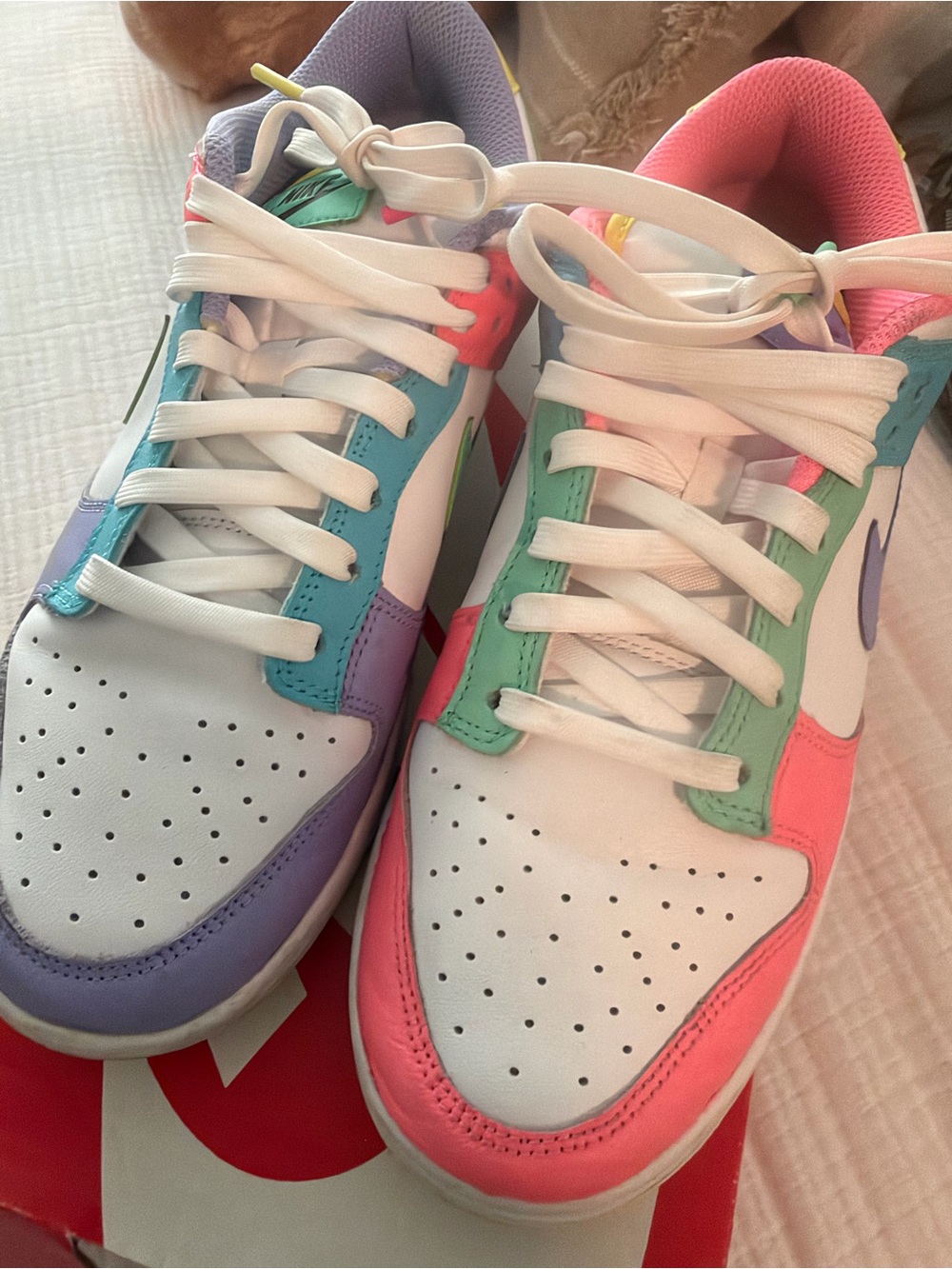 Nike Women's Pastel Multi-Color Low-Top Sneakers